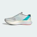 Adidas Adizero Boston 12 Shoes White / Black / Light Aqua M 8 / W 9 - Men Running Trainers