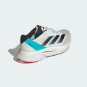 Adidas Adizero Boston 12 Shoes White / Black / Light Aqua M 8 / W 9 - Men Running Trainers