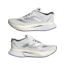 adidas-Adizero Boston 12-Women-Cloud White / Silver Metallic / Grey Five-5