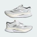 adidas-Adizero Boston 12-Women-Cloud White / Silver Metallic / Grey Five-9