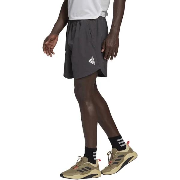 adidas-AEROREADY Designed For Movement Shorts-Men-Grey Six-M 7"