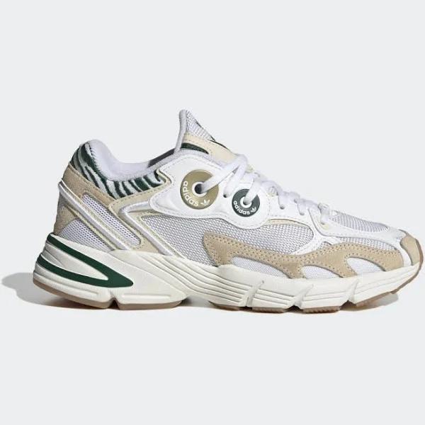 adidas-Astir Shoes-Women-Cloud White / Core White / Dark Green-5