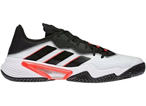 Adidas Barricade White Black Solar Red