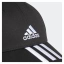 adidas-BASEBALL 3-Stripes Twill CAP-Unisex-Black / White / White-OSFW