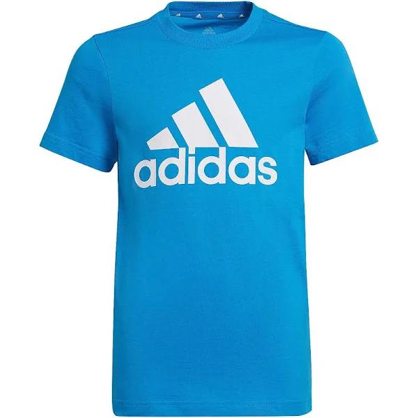 Adidas Boys' Big Logo Tee (Royal Blue/White, Size 6-7Y)