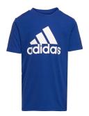 Adidas Boys' Big Logo Tee (Royal Blue/White, Size M)