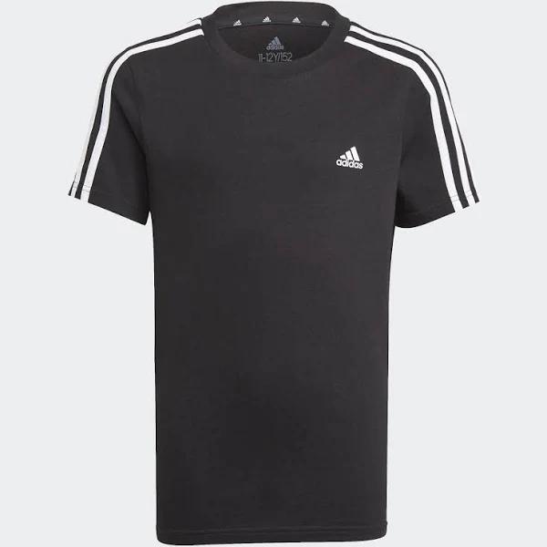 Adidas | Boys Essentials 3-Stripe Tee (Black/White)