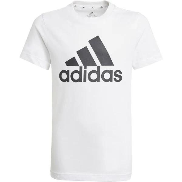 Adidas Boys Essentials Logo Tee White 5-6