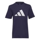 Adidas Boys Future Icons 3Bar Tee Blue Navy 7-8