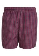 Adidas Check Swim Shorts Red Navy Blue - S