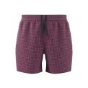 Adidas Check Swim Shorts Red Navy Blue - S