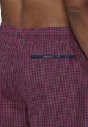 Adidas Check Swim Shorts Red Navy Blue - S