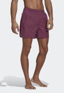 Adidas Check Swim Shorts Red Navy Blue - S