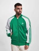 Adidas Cl+ Superstar Track Top - Green / Silver / White