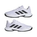 Adidas Courtjam Control Tennis Shoes White / Black / White 9 - Men Tennis Trainers