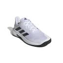 Adidas Courtjam Control Tennis Shoes White / Black / White 9 - Men Tennis Trainers