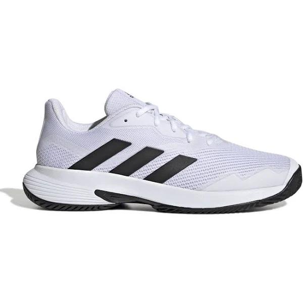 Adidas Courtjam Control Tennis Shoes White / Black / White 9 - Men Tennis Trainers