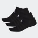 Adidas Cushioned Ankle Socks White Grey Black (3 Pairs) - XL