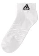 Adidas Cushioned Ankle Socks White Grey Black (3 Pairs) - XL