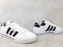 Adidas Daily 3.0 Shoes White / Black / White 7 - Men Skateboarding Trainers