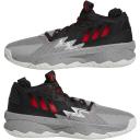 Adidas Dame 8 Shoes Grey / Red / Black 11 - Unisex Basketball Trainers