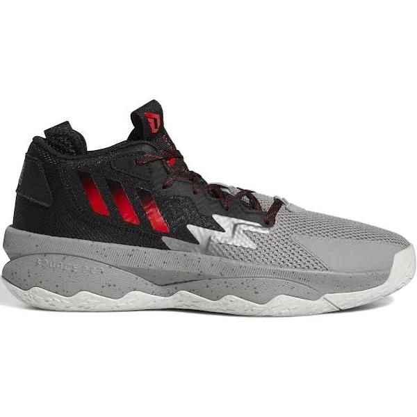 Adidas Dame 8 Shoes Grey / Red / Black 11 - Unisex Basketball Trainers