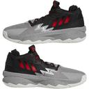 Adidas Dame 8 Shoes Grey / Red / Black 9 - Unisex Basketball Trainers