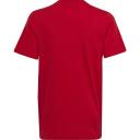 adidas-Essentials Big Logo Cotton Tee-Kids-Better Scarlet / White-7-8Y