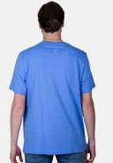 Adidas Essentials Big Logo Short Sleeve T-Shirt Sky Blue White - M