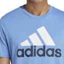 Adidas Essentials Big Logo Short Sleeve T-Shirt Sky Blue White - M