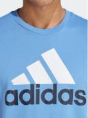 Adidas Essentials Big Logo Short Sleeve T-Shirt Sky Blue White - M