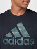 Adidas Essentials Camo Print Short Sleeve T-Shirt Black Green - M