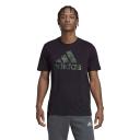 Adidas Essentials Camo Print Short Sleeve T-Shirt Black Green - XXL
