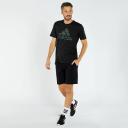 Adidas Essentials Camo Print Short Sleeve T-Shirt Black Green - XXL