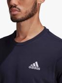 adidas-Essentials Embroidered Small Logo Tee-Men-Legend Ink-S