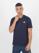 adidas-Essentials Embroidered Small Logo Tee-Men-Legend Ink-S