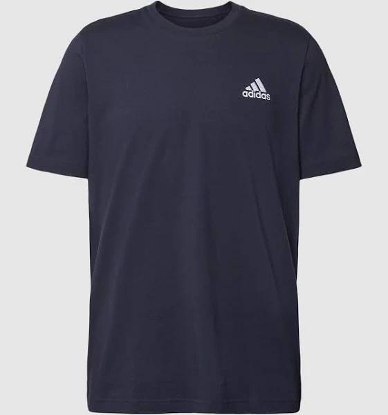 adidas-Essentials Embroidered Small Logo Tee-Men-Legend Ink-S
