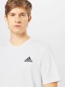 adidas-Essentials Embroidered Small Logo Tee-Men-White / Black-2xl