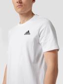 adidas-Essentials Embroidered Small Logo Tee-Men-White / Black-2xl