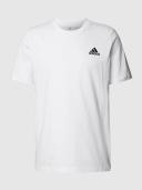 adidas-Essentials Embroidered Small Logo Tee-Men-White / Black-XL