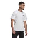 adidas-Essentials Embroidered Small Logo Tee-Men-White / Black-XL