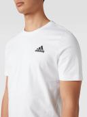 adidas-Essentials Embroidered Small Logo Tee-Men-White / Black-XL