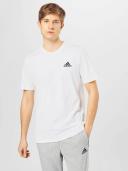 adidas-Essentials Embroidered Small Logo Tee-Men-White / Black-XL