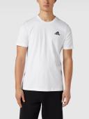 adidas-Essentials Embroidered Small Logo Tee-Men-White / Black-XL
