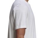 adidas-Essentials Embroidered Small Logo Tee-Men-White / Black-XL