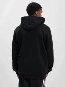 adidas-Essentials Fleece 3-Stripes Hoodie-Men-Black / White-XL