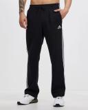 adidas-Essentials Fleece Open Hem 3-Stripes Pants-Men-Black-L