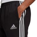 adidas-Essentials Fleece Open Hem 3-Stripes Pants-Men-Black-XL