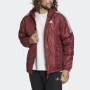 adidas-Essentials Insulated Hooded Jacket-Men-Shadow Red-M