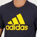 Adidas Essentials T-Shirt - Big Logo Legend Ink/Bold Gold / L